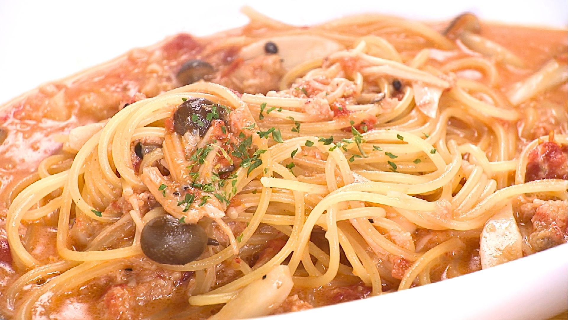 米子市「SO-JU」の紅ズワイガニのパスタ