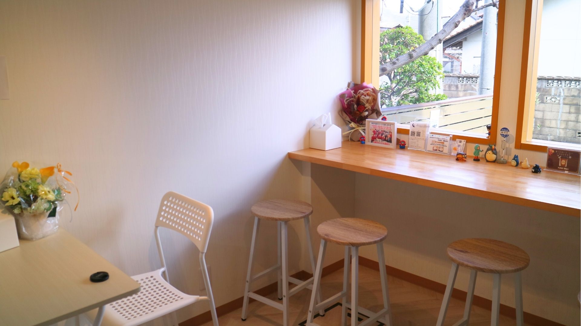 プレギエーラジェラートのイートインスペース