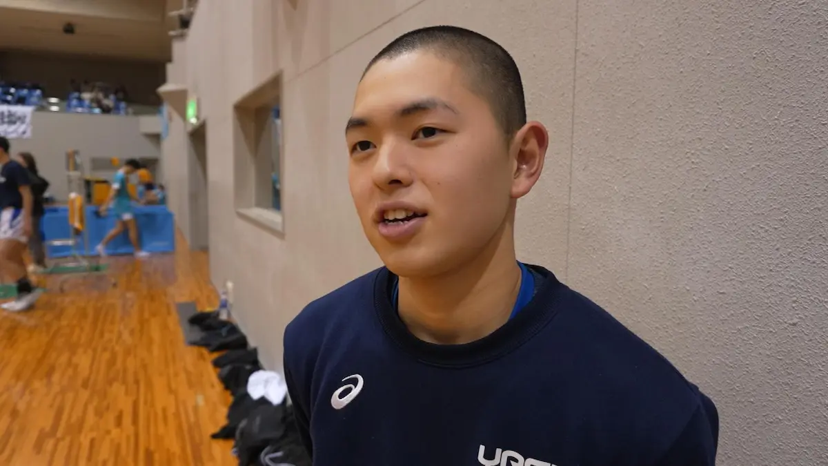 安来高校キャプテンのキャプテンの島本徠雅選手