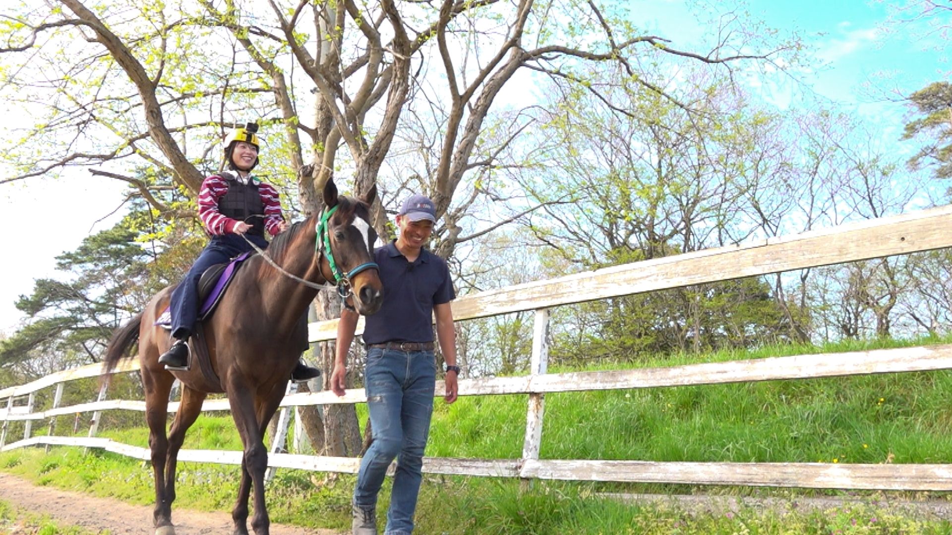 大山乗馬センターでMISAKIちゃんが乗馬