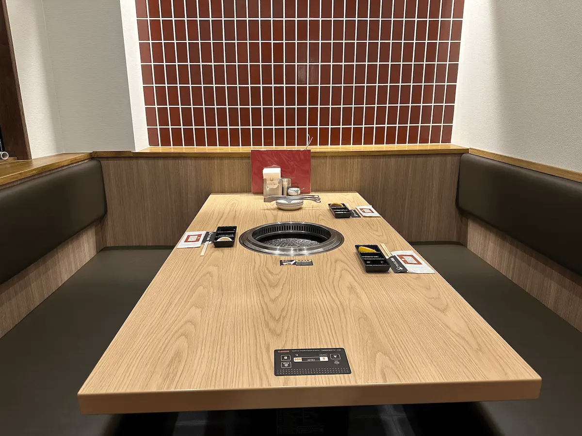 シャミネ松江の焼肉店・アリラン飯店の個室