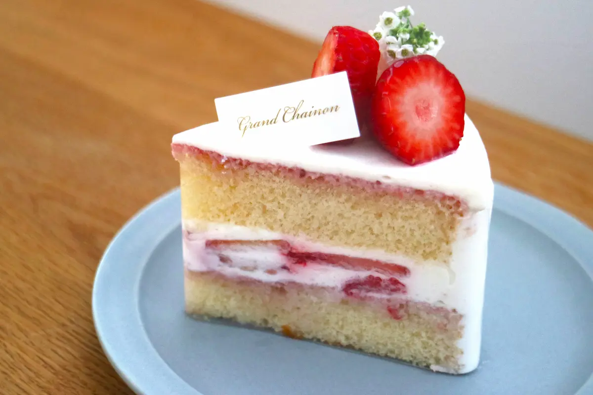 グランシェノンの季節のショートケーキ