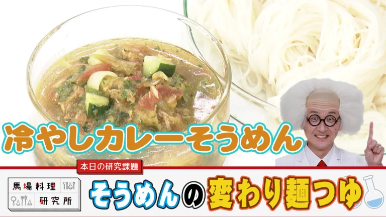 馬場料理研究所　冷やしカレーそうめん