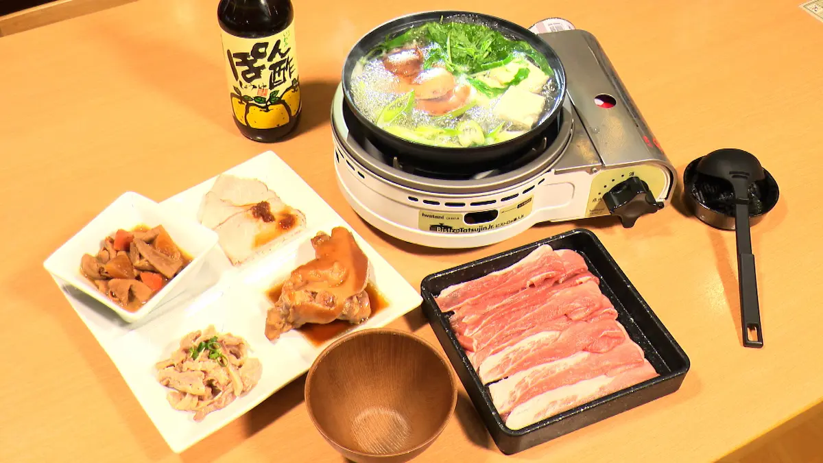 こうぼく野菜やの夜間バイキングのしゃぶしゃぶ